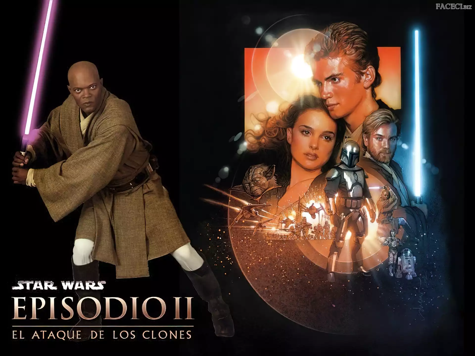 Star Wars, postacie, laser, Samuel L. Jackson